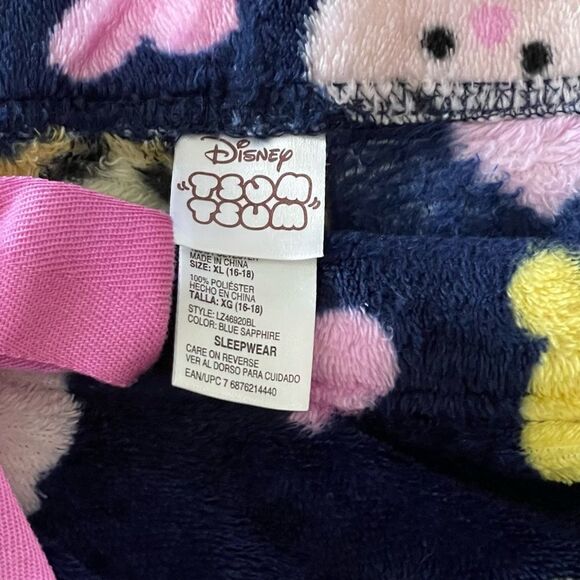 disney Tsum Tsum Fleece Pajama Pants Size XL (16-18) - Picture 3 of 3
